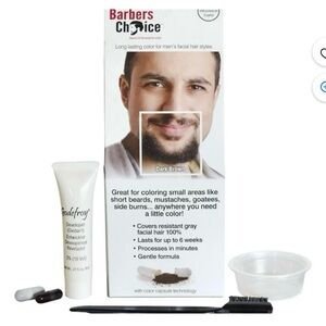 Godefroy Barbers Choice Beard and Mustache Color Dark Brown